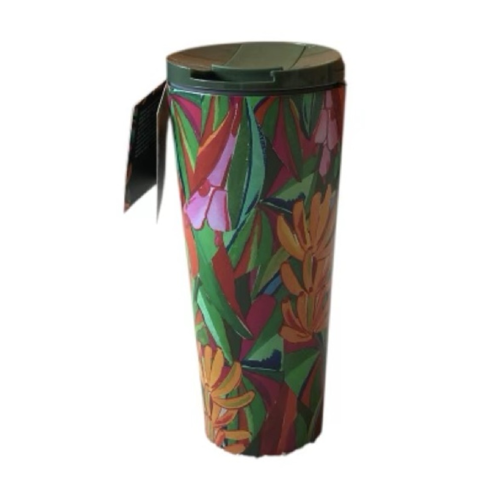 Starbucks x Farm Rio Tropical Green Stainless Steel 16 oz Tumbler NWT - Picture 3 of 4